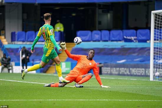  Robinson neatly dinked home West Brom's fifth after finding himself through to superbly cap off West Brom's dream day