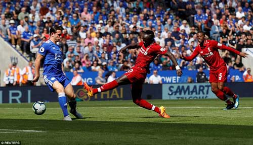 Mane fired Liverpool into a 10th-minute lead as they take command of the fixture at the King Power Stadium.