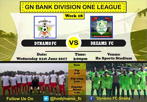 GN Bank DOL Week 18 Preview: Unity FC, Karela FC and Dreams take on struggling opponents in tricky looking encounters (Photo: @hodynamo_fc)