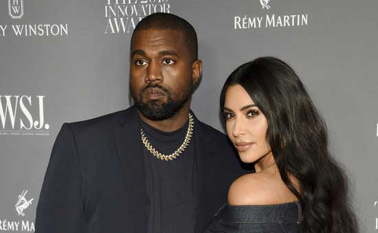 File image -  Kanye West, left, and Kim Kardashian attend the WSJ. Magazine Innovator Awards on Nov. 6, 2019, in New York. Kim Kardashian West filed for divorce Friday, Feb. 19, 2021, from Kanye West after 6 1/2 years of marriage. 