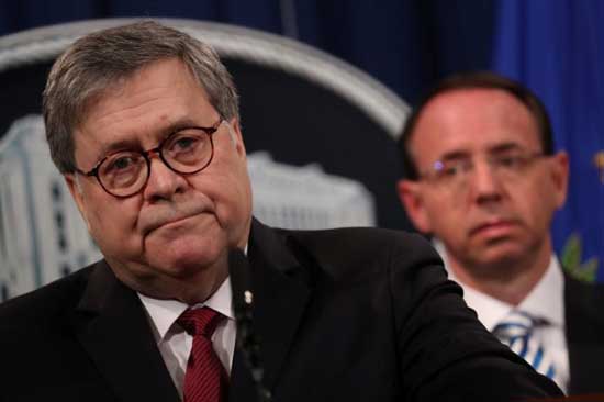 Contradicting Trump, Barr says he went to White House bunker for security not 'inspection'. File image - William Barr