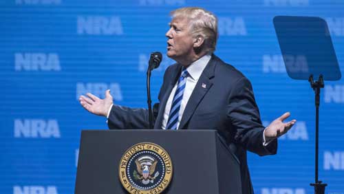 France condemns Trump’s statements at the NRA