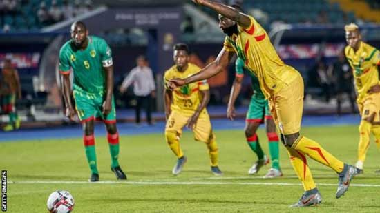 Moussa Marega's penalty late in the first half gave Mali a 2-0 lead