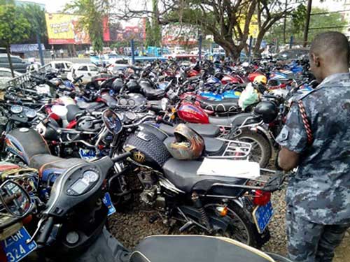 Police impound 1,000 motorcycles in Accra