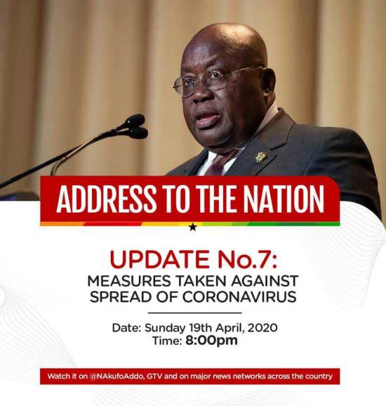 COVID-19: President Akufo-Addo lifts partial lockdown effective Monday
